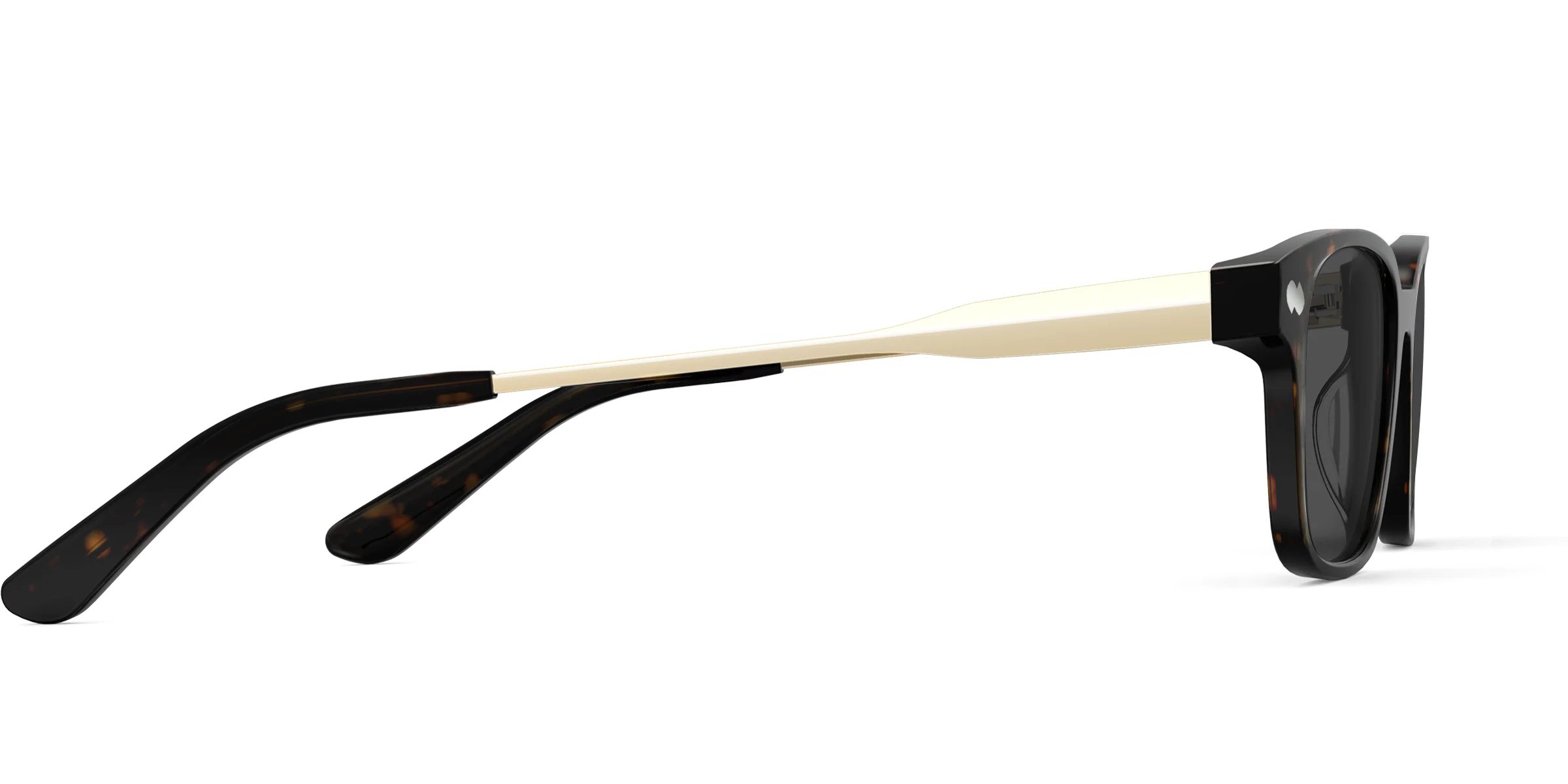 The Finley - Tortoise Acetate Gold Metal Sun - Image 5