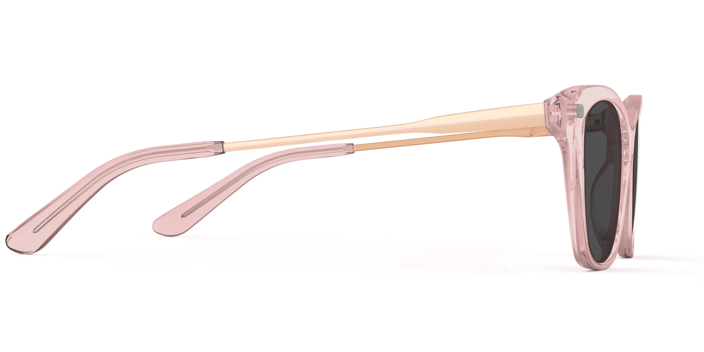 The Wanda - Pink Clear Acetate Rose Gold Metal Sun - Image 5