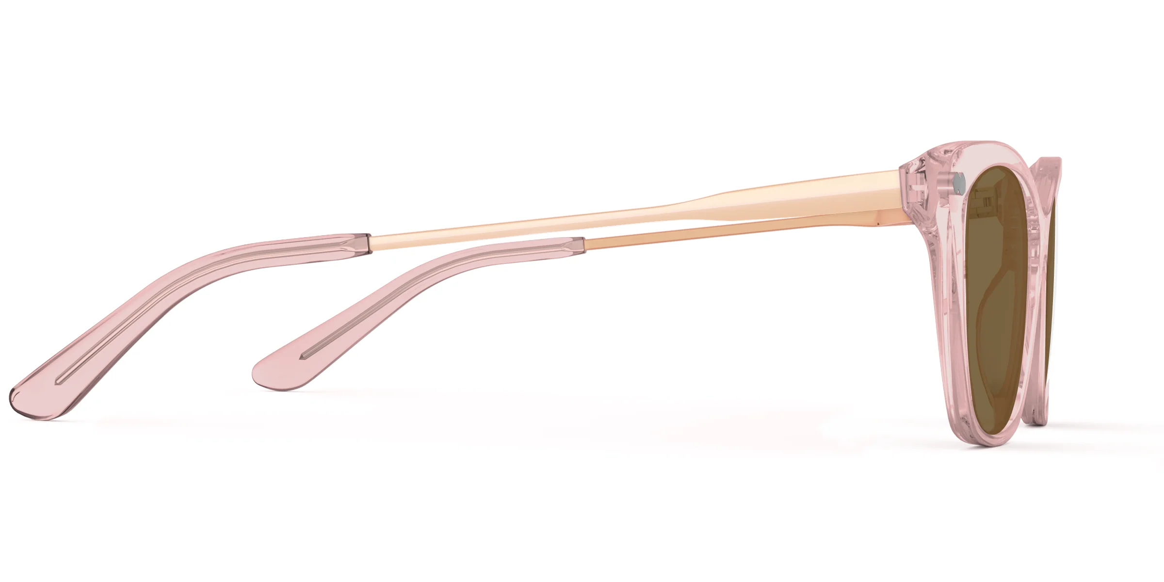 The Wanda - Pink Clear Acetate Rose Gold Metal Sun - Image 6